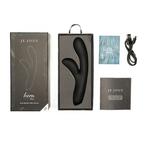 img_126774_e2028fca5519fdb34e9532d11f110c49_1.jpg JE JOUE - HERA FLEX VIBRADOR RABBIT - NEGRO