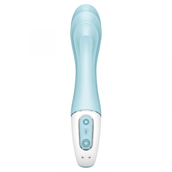 SATISFYER - AIR PUMP VIBRATOR 5+ VIBRADOR PUNTO G INFLABLE APP AZUL