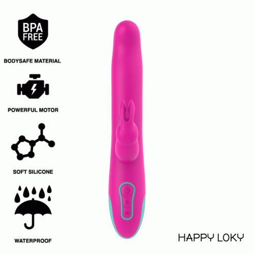 img_129653_e735acc7dc39d10dbda26dbf306e9dd9_1.gif HAPPY LOKY - PLUTO RABBIT VIBRATOR  ROTATOR COMPATIBLE CON WATCHME WIRELESS TECHNOLOGY