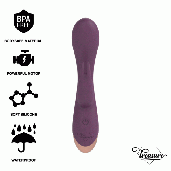 img_129863_66a437d99efb7a8777c31cf32c4b7f82_1.gif TREASURE - LAURENCE RABBIT VIBRADOR COMPATIBLE CON LA TECNOLOGÍA WATCHME WIRELESS