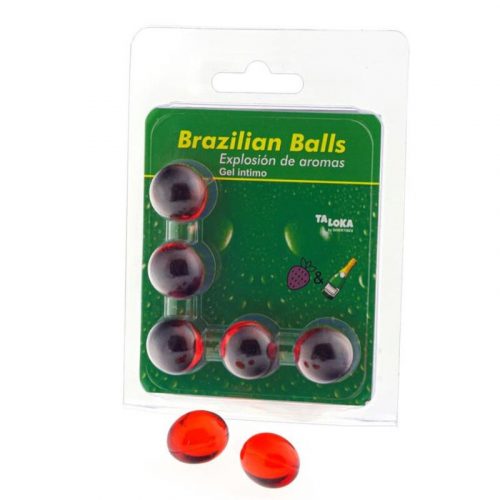 img_130645_378d601f9121796d9c60697b7c969bae_1.jpg TALOKA - BRAZILIAN BALLS GEL ÍNTIMO FRESAS  CHAMPN 5 BOLAS