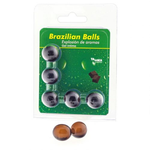 img_130649_467fd8b8a5c6d1eea08161b668b0fe44_1.jpg TALOKA - BRAZILIAN BALLS GEL ÍNTIMO CHOCOLATE 5 BOLAS