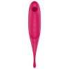 SATISFYER TWIRLING PRO ESTIMULADOR Y VIBRADOR - ROJO