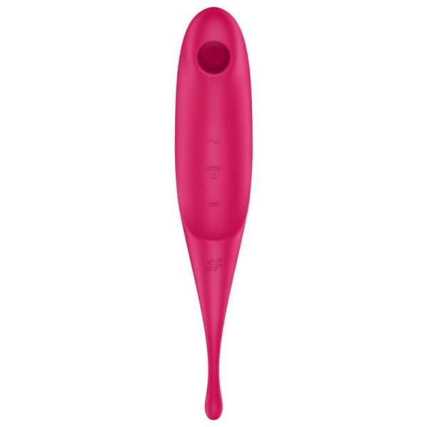 SATISFYER TWIRLING PRO ESTIMULADOR Y VIBRADOR - ROJO