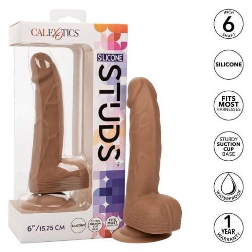 img_133998_1da7d7537be5948bbc8197c2cc9c7050_1.jpg CALEXOTICS - SILICONE STUDS 15.24 CM BROWN