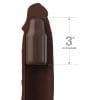 FANTASY X- TENSIONS - PIPEDREAMS SLEEVE 22,86 CM + 7,62 CM PLUG BROWN