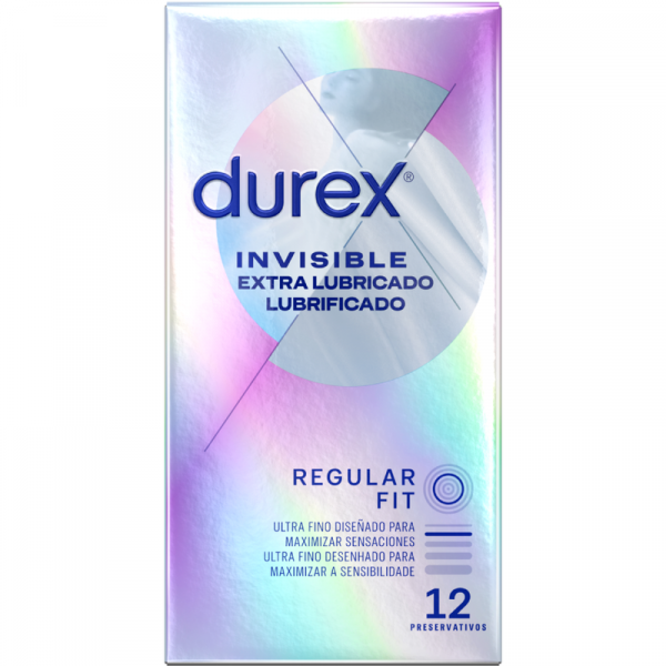 img_135011_76eca9900e58457546006c5dfd77749f_1.png DUREX - PRESERVATIVOS INVISIBLE EXTRA LUBRICADO 12 UNIDADES
