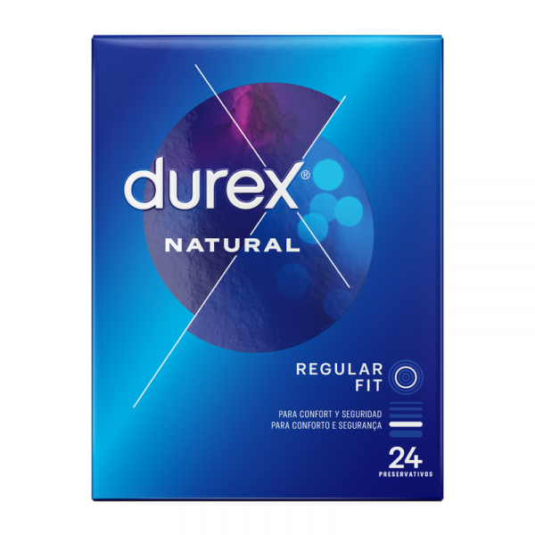 DUREX - PRESERVATIVOS NATURAL 24 UNIDADES