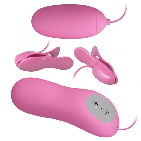 img_136457_7b5257f93385aa3cbb1b7b0fee2aaf28_1.jpg PRETTY LOVE - PINZAS CON VIBRACIÓN Y ELETROSHOCK ROSA
