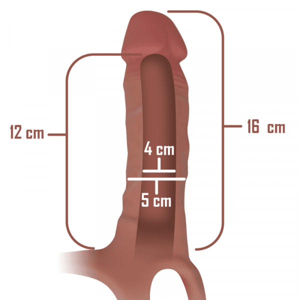 img_137927_ed644b1fbcc92aad81908ee525805bc4_1.png INTENSE - ARNÉS HUECO CON DILDO SILICONA 16 X 3.5 CM