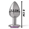 img_137951_30fc5140fc33c35fe2ea2a5efab598ba_1.png INTENSE - PLUG ANAL METAL ALUMINIO CON CRISTAL VIOLETA TALLA M