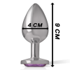 img_137963_ab93feedcad5dbbaeb255f9deb43cf7c_1.png INTENSE - PLUG ANAL METAL ALUMINIO CON CRISTAL VIOLETA TALLA L