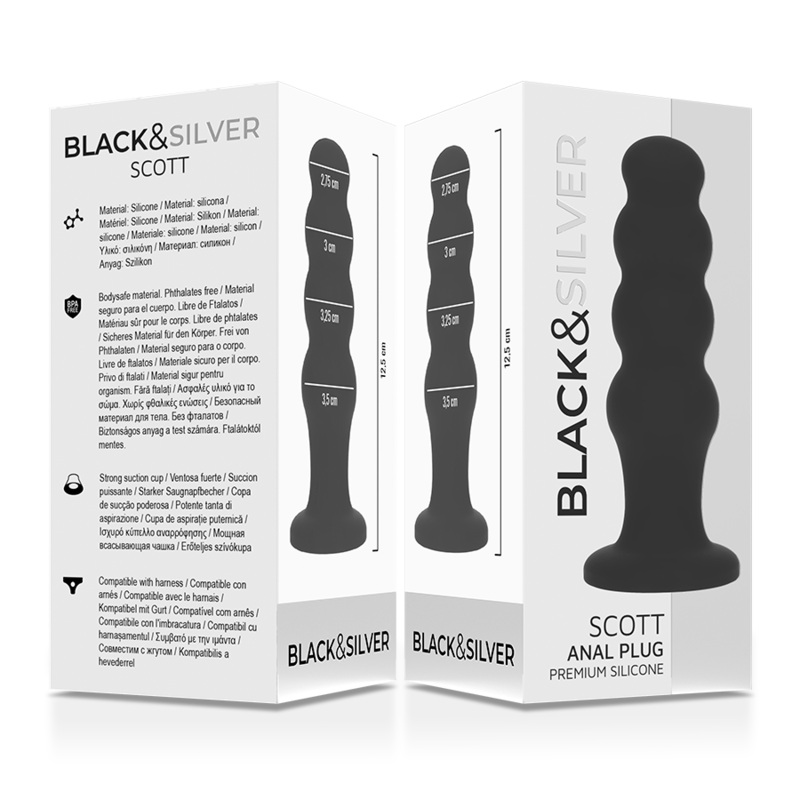 BLACKSILVER - SCOTT PLUG ANAL SILICONA PREMIUM NEGRO