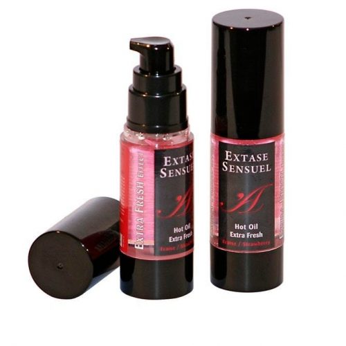 img_14002_94eac486ef7362e5e33d899e2ec90aec_1.jpg EXTASE SENSUAL - ACEITE MASAJE EFECTO EXTRA FRESH FRESA 30 ML