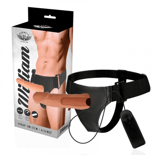 img_140252_a55ba020ca9f8fba5d7c6770d0c4b3be_1.png HARNESS ATTRACTION - ARNÉS  HUECO WILLIAN CON VIBRADOR 17 CM -O- 4.5 CM