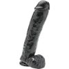 GET REAL - DILDO 28 CM CON TESTÍCULOS NEGRO