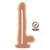 GET REAL - DUAL DENSITY DILDO 25,5 CM CON TESTÍCULOS NATURAL