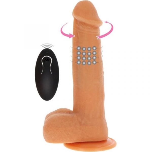 img_140769_9447f281a73862829346755ad11767f3_1.jpg GET REAL - DILDO VIBRADOR CON BOLAS GIRATORIAS NATURAL