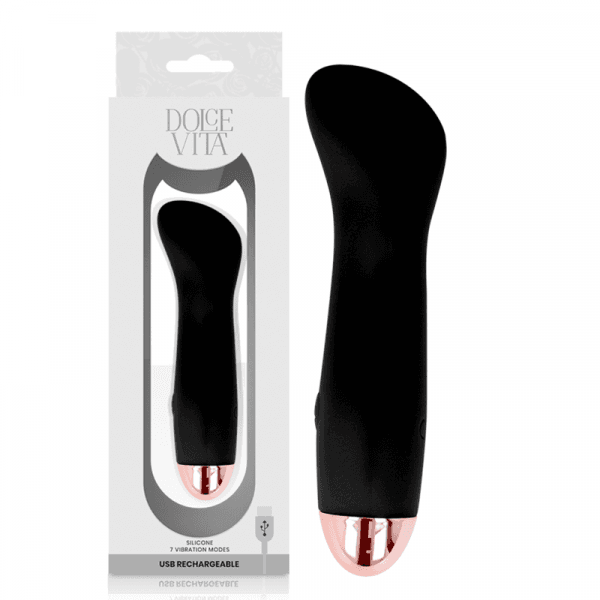 img_141844_02416dca059acabfffa73d982e51f7ce_1.png DOLCE VITA - RECHARGEABLE VIBRATOR ONE BLACK 7 SPEED