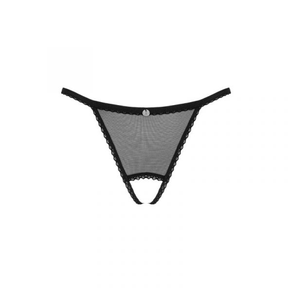 OBSESSIVE - CELIA NOIR CROTCHLESS TANGA M/L