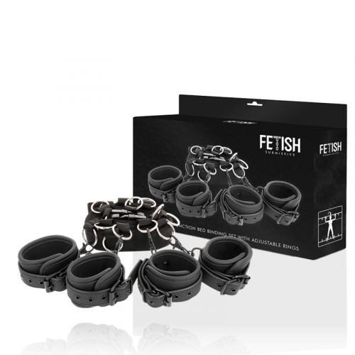 img_142705_a1d83aae7a8435cbfbd0611009026ec3_1.png FETISH SUBMISSIVE - SET ATADURAS CAMA LUXURY CON FORRO DE NEOPRENO