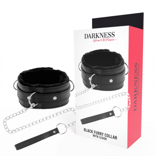 img_142856_51a382acc66b78f69a40d7353f968f16_1.png DARKNESS - COLLAR CONFORTABLE DE POSTURA CON CADENA LEATHER