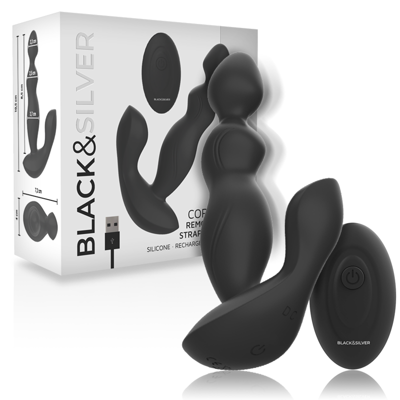 BLACKSILVER - CORA PLUG PROSTÁTICO SILICONA CONTROL REMOTO