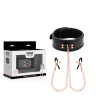 img_143384_94c18652b861d57ae072b0a042929256_1.png BEGME - BLACK EDITION COLLAR CON CADENAS Y PINZAS PEZONES CON FORRO DE NEOPRENO