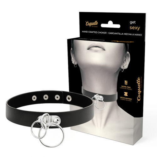 img_143478_0eee7845b5ba1066baf5721d75f74649_1.png COQUETTE CHIC DESIRE - CHOKER CUERO VEGANO DOBLE ANILLA