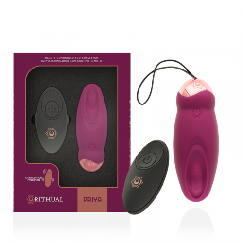 img_144689_a39b877ac98529eacbd2fb697ffdb8da_1.png RITHUAL - PRIYA HUEVO CONTROL REMOTO G-SPOT + VIBRACIÓN