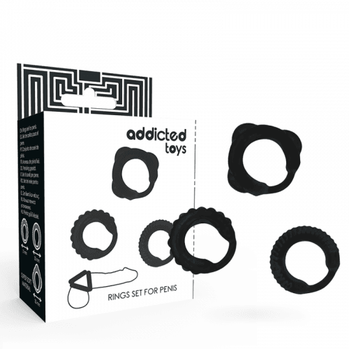 img_144872_436360c24b4ae152af4af004b79c6264_1.png ADDICTED TOYS - SET 3 ANILLOS PENE NEGRO