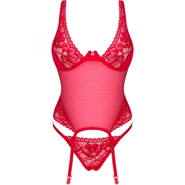 OBSESSIVE - LACELOVE CORSET ROJO XS/S