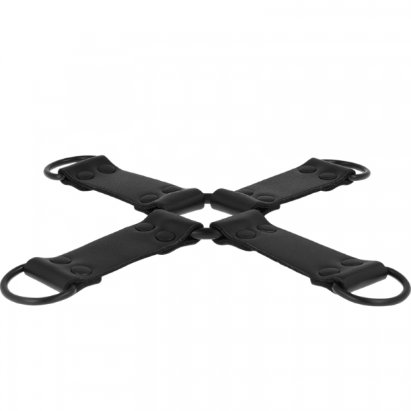 INTENSE - FETISH ENGANCHE MÚLTIPLE PARA MANOS Y PIES DE CUERO VEGANO