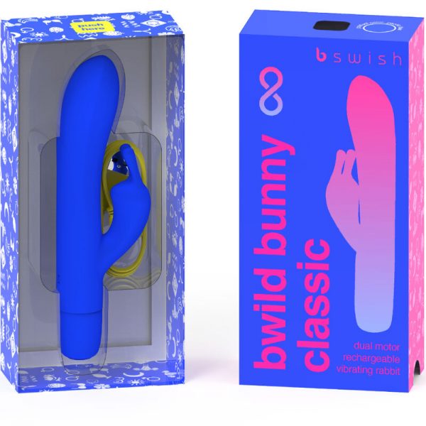 img_151630_65e947b3f67c3b376144e29fd082f519_1.jpg B SWISH - BWILD BUNNY INFINITE CLASSIC VIBRADOR RECARGABLE SILICONA AZUL