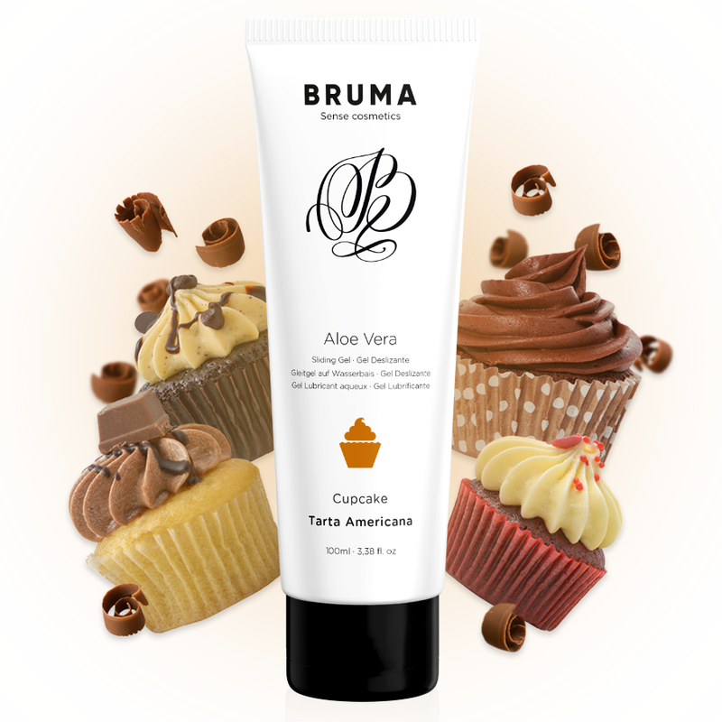 img_152484_67ec2ff2a6f68621e598c4de72ca9105_1.png BRUMA - GEL DESLIZANTE CON ALOE VERA SABOR A TARTA AMERICANA 100 ML
