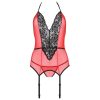 PASSION - PEONIA CORSET EROTIC LINE ROJO S/M