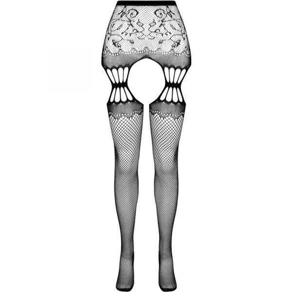 PASSION - S027 MEDIAS CON LIGUERO NEGRO TALLA ÚNICA