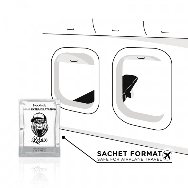 BLACK HOLE - GEL BASE AGUA DILATACIÓN ANAL 6 ML MONODOSIS