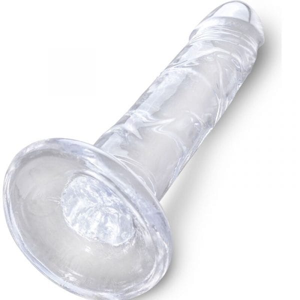 img_155327_d8efd07244b39b8820301394e582c0e2_1.jpg KING COCK - CLEAR PENE REALÍSTICO 15.5 CM TRANSPARENTE