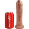KING COCK - PENE REALÍSTICO CON PREPUCIO 17.8 CM CARAMELO