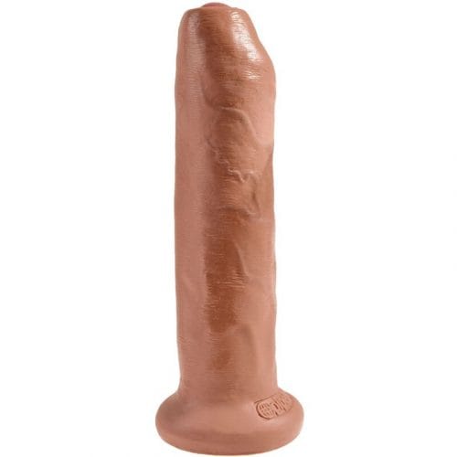 img_155357_c952a906dffb35c5d16dff64a69e3fc5_1.jpg KING COCK - PENE REALÍSTICO CON PREPUCIO 17.8 CM CARAMELO