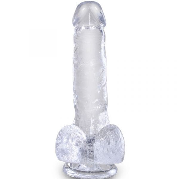 img_155368_820231a378ad9252907057c8ed04be53_1.jpg KING COCK - CLEAR PENE REALÍSTICO CON TESTÍCULOS 13.5 CM TRANSPARENTE