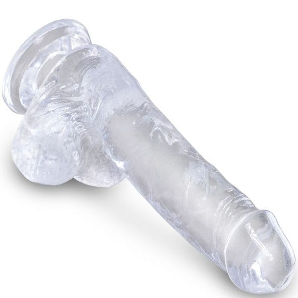 img_155371_5e0a5b8cecd506a03bcd7cf1f967dee8_1.jpg KING COCK - CLEAR PENE REALÍSTICO CON TESTÍCULOS 13.5 CM TRANSPARENTE