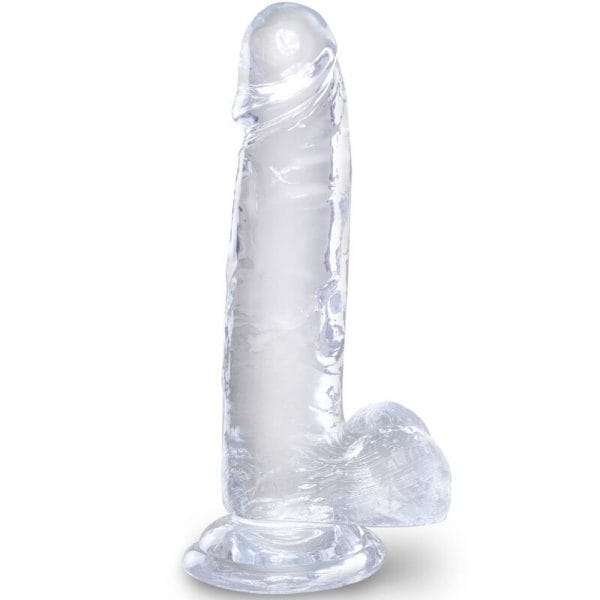 img_155379_8efe1ea3ae8c66d951f22f4a28f9344a_1.jpg KING COCK - CLEAR PENE REALÍSTICO CON TESTÍCULOS 15.2 CM TRANSPARENTE