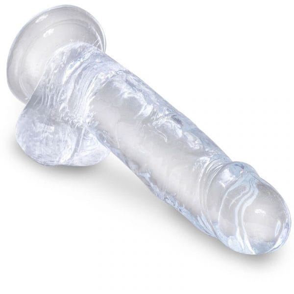 img_155380_cf6ab4f2ffaf0a704d3a656d2f0726b8_1.jpg KING COCK - CLEAR PENE REALÍSTICO CON TESTÍCULOS 15.2 CM TRANSPARENTE