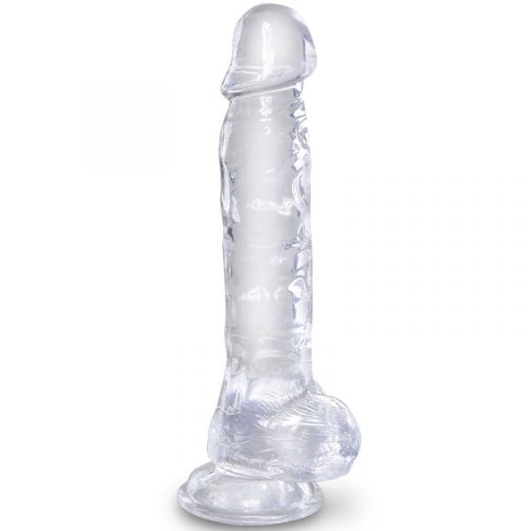 img_155396_0cd7247ffb85186262f60aae07fdfaba_1.jpg KING COCK - CLEAR PENE REALÍSTICO CON TESTÍCULOS 16.5 CM TRANSPARENTE