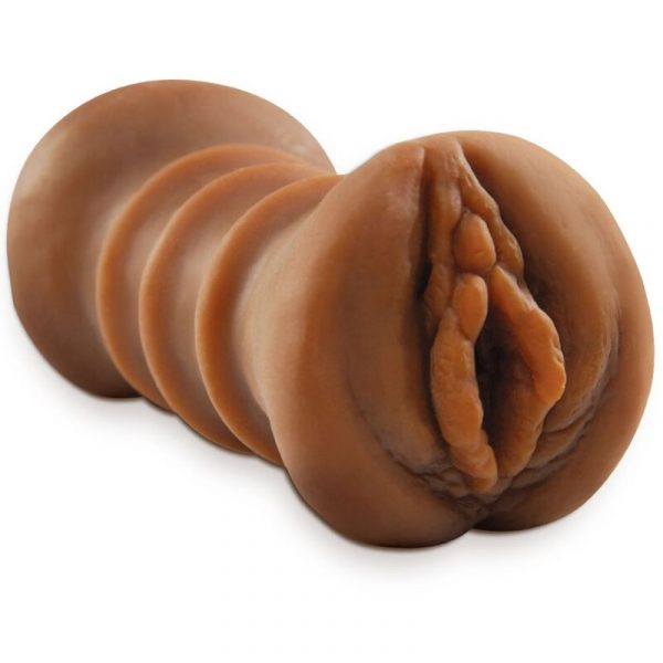 FETISH FANTASY EXTREME - MASTURBADOR REALÍSTICO DOBLE ENTRADA VAGINA  ANO MARRÓN