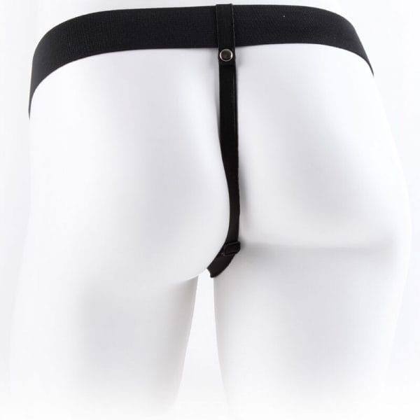 FETISH FANTASY SERIES - ARNÉS AJUSTABLE CONTROL REMOTO PENE REALÍSTICO CON TESTÍCULOS 17.8 CM