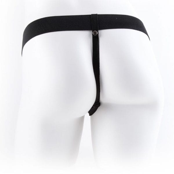 FETISH FANTASY SERIES - ARNÉS AJUSTABLE CONTROL REMOTO PENE REALÍSTICO CON TESTÍCULOS 23 CM