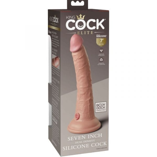 img_156122_15b1297f231ce81f3ade32af465176ff_1.jpg KING COCK - ÉLITE DILDO REALÍSTICO SILICONA 17.8 CM